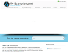 Tablet Screenshot of mk-beamerlampen.nl